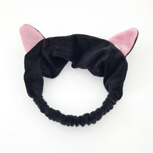 Load image into Gallery viewer, 2019 New OMG Letter Coral Fleece Wash Face Bow Hairbands For Women Girls