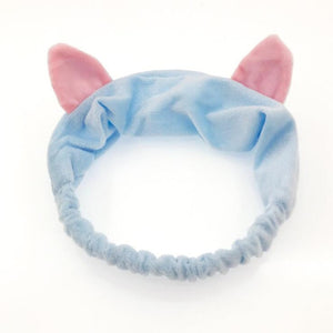 2019 New OMG Letter Coral Fleece Wash Face Bow Hairbands For Women Girls