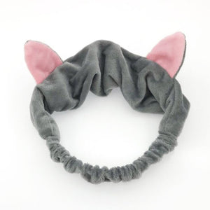 2019 New OMG Letter Coral Fleece Wash Face Bow Hairbands For Women Girls