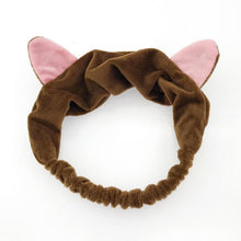 Load image into Gallery viewer, 2019 New OMG Letter Coral Fleece Wash Face Bow Hairbands For Women Girls